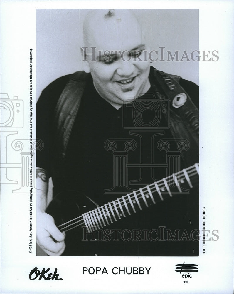 1995 Press Photo Okeh Popa Chubby - Historic Images