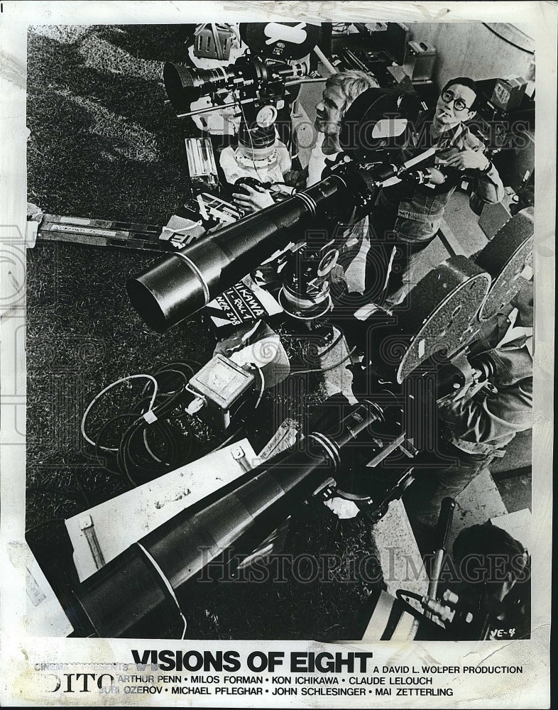 1973 Press Photo &quot;Visions of Eight&quot; direct Kon Ichikawa on set - Historic Images