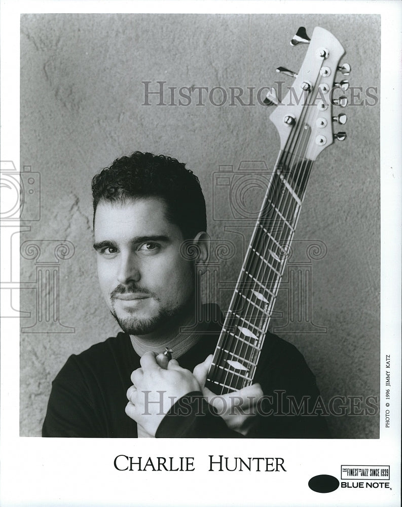 1996 Press Photo Musician, Charlie Hunter on Blue Note label - Historic Images