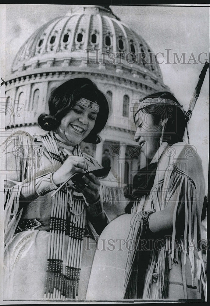 1965 Press Photo Wyoming University Student Michelle Portwood "Miss America" - Historic Images