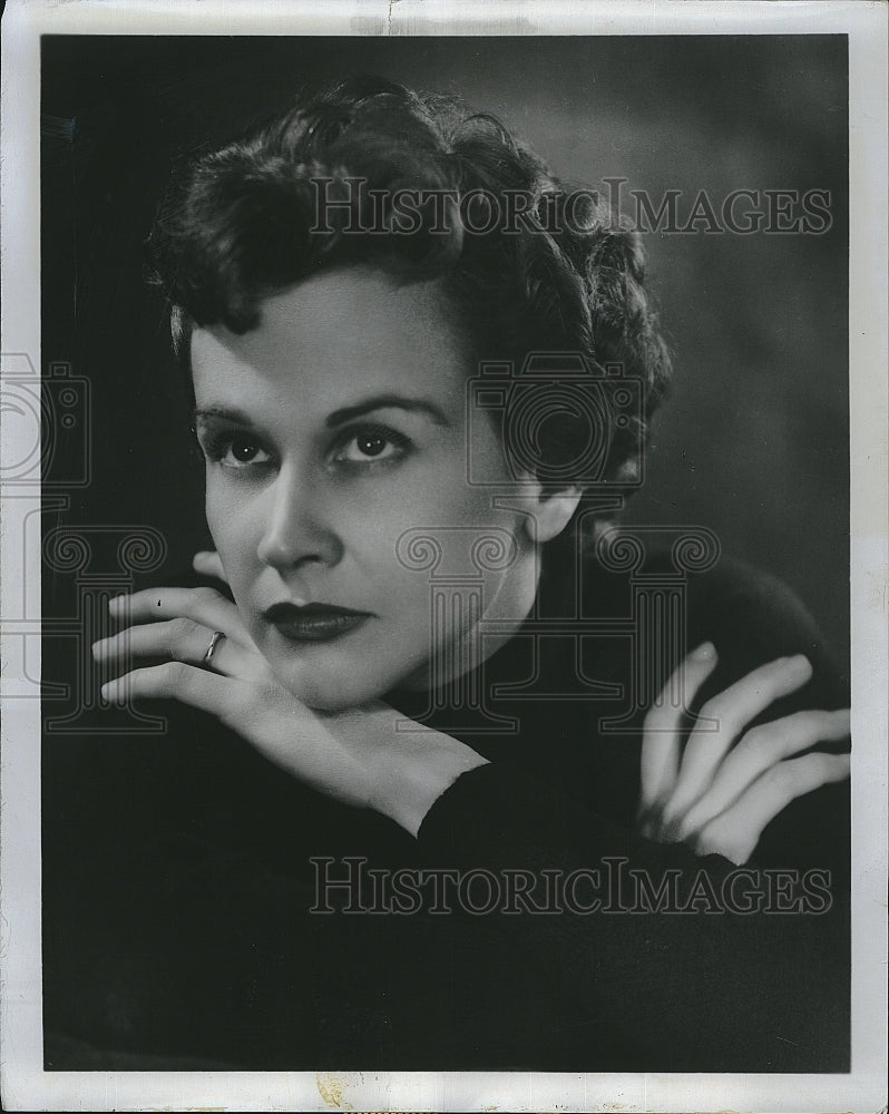 1955 Press Photo Kim Hunter To Star In &quot;The Blues Kill Me&quot; - Historic Images