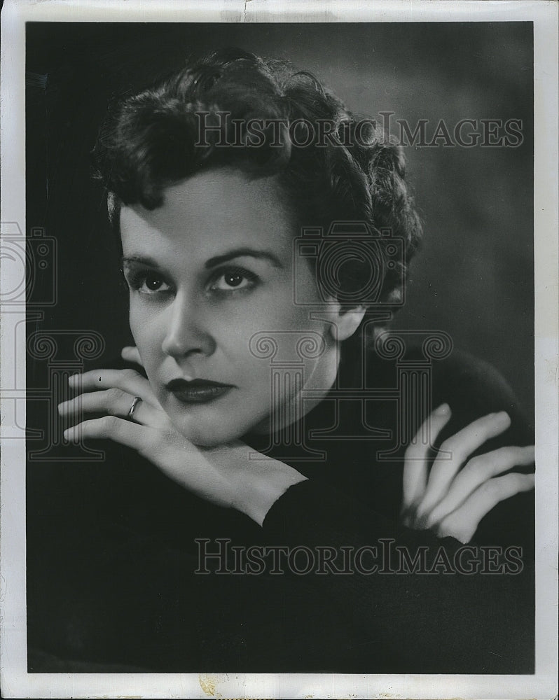 1955 Press Photo Kim Hunter To Star In "The Blues Kill Me" - Historic Images