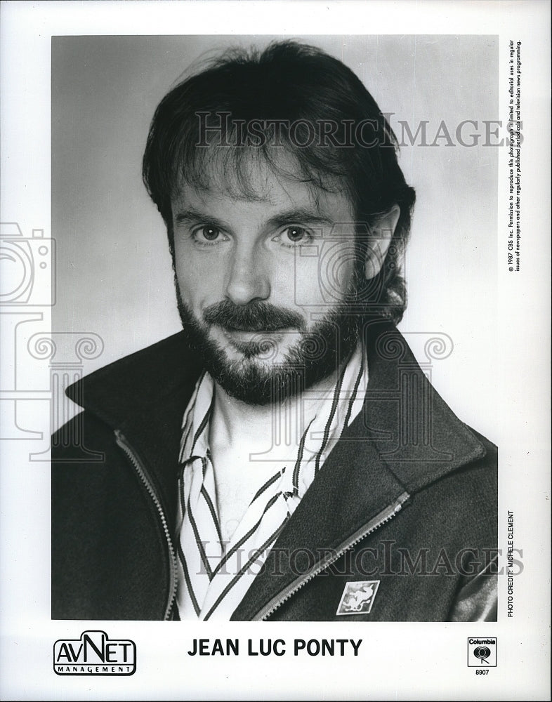 1987 Press Photo Jean Luc Ponty, French Composer - Historic Images