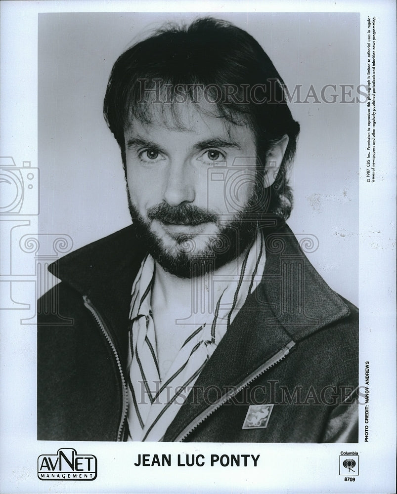 1987 Press Photo Jean Luc Ponty, Musician - Historic Images