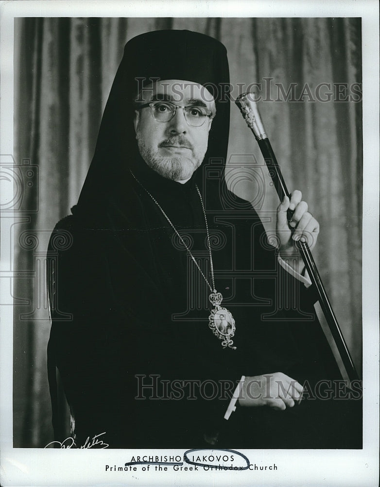 1972 Press Photo Archbishop Iakovos, Primate of Greek Orthodox Church - Historic Images