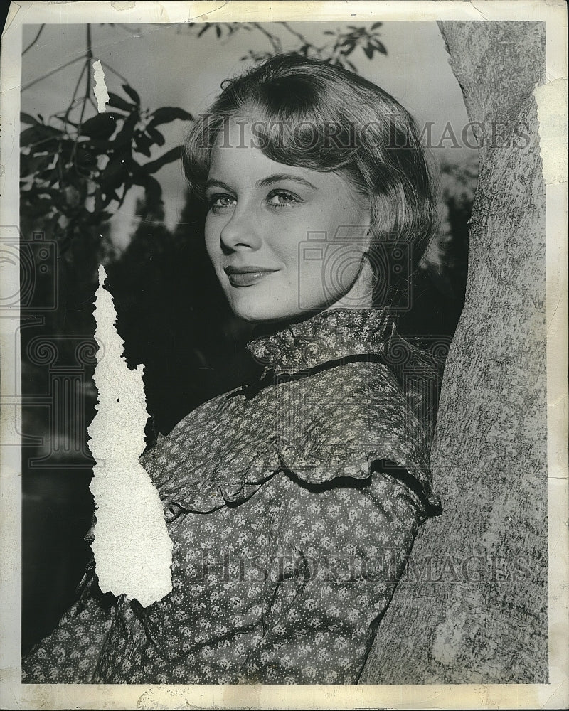 1961 Press Photo Actress Shirley Knight in "Maverick" ABC TV - Historic Images