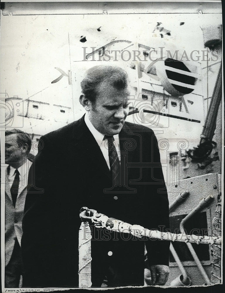 1970 Press Photo Captain Sigfried Koppe of the West German Fishing Vessel Conrad - Historic Images