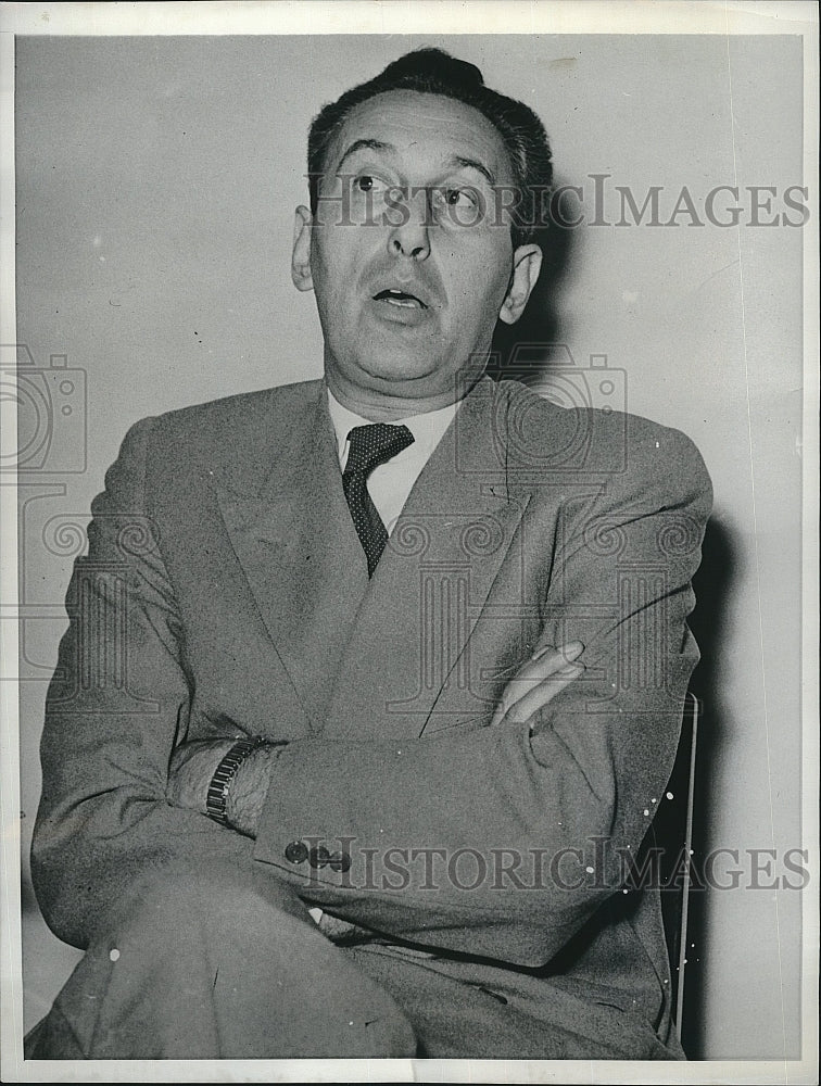 1957 Press Photo Dr Henry Spitz,charged as counter spy by the Soviets - Historic Images