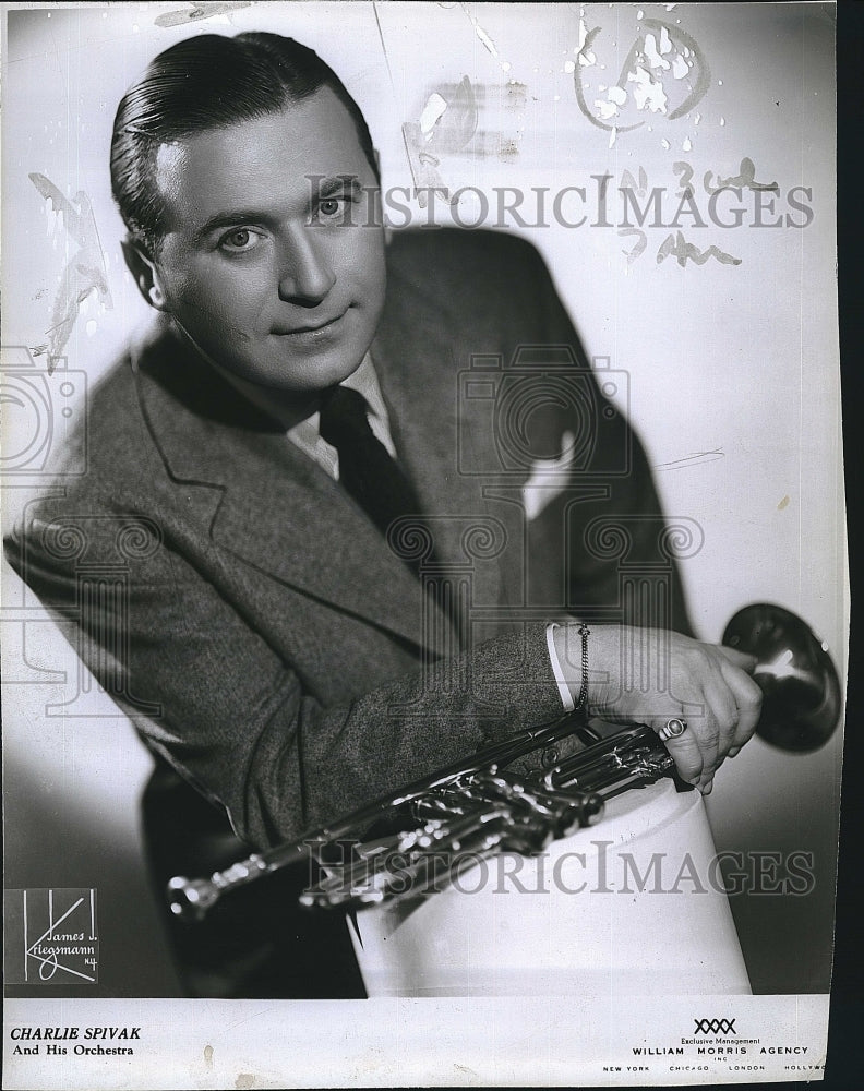 1947 Press Photo Musician Charlie Spivak - Historic Images