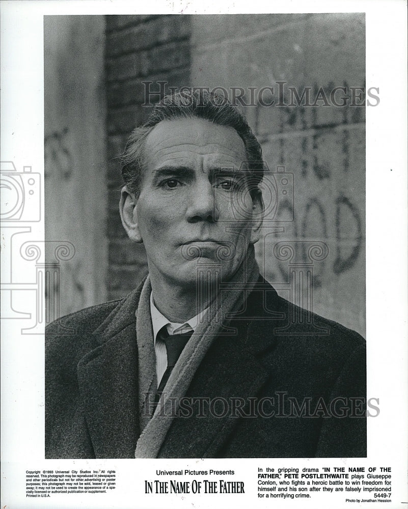 1994 Press Photo Actor Pete Postlethwaite in &quot;In the name of the father&quot; - Historic Images