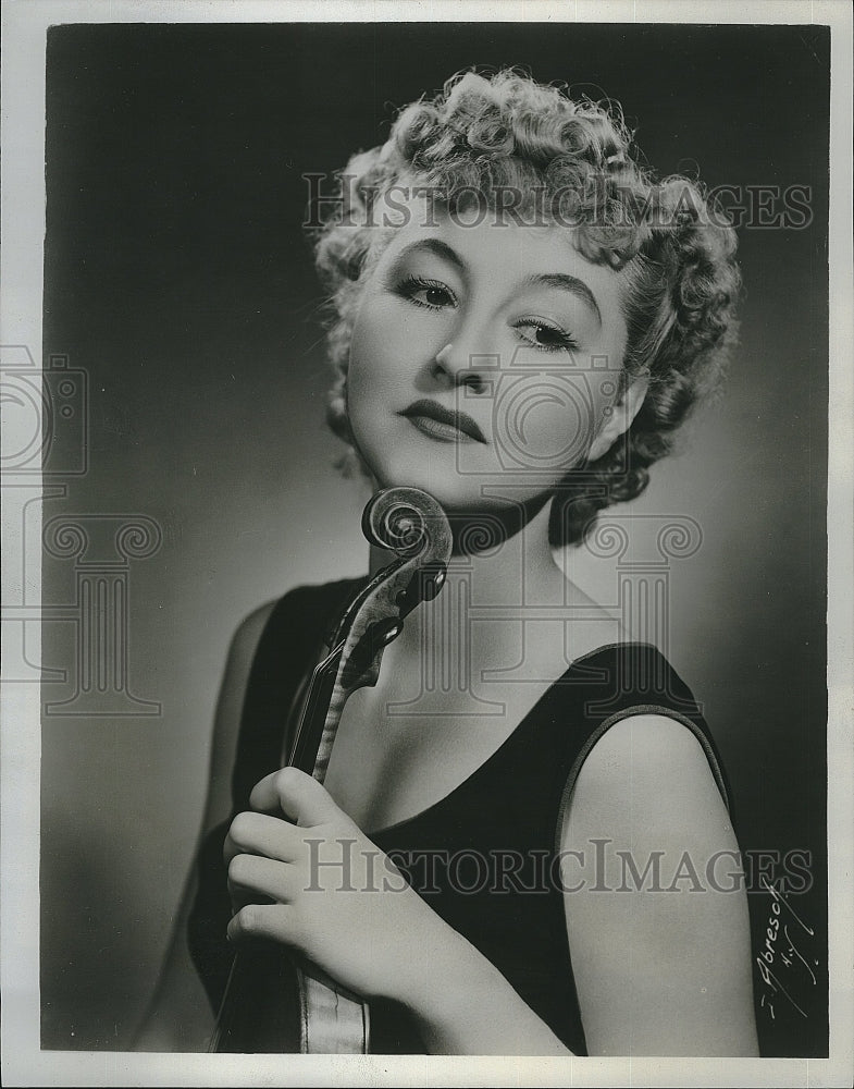 1954 Press Photo Violinist Ruth Posselt - Historic Images