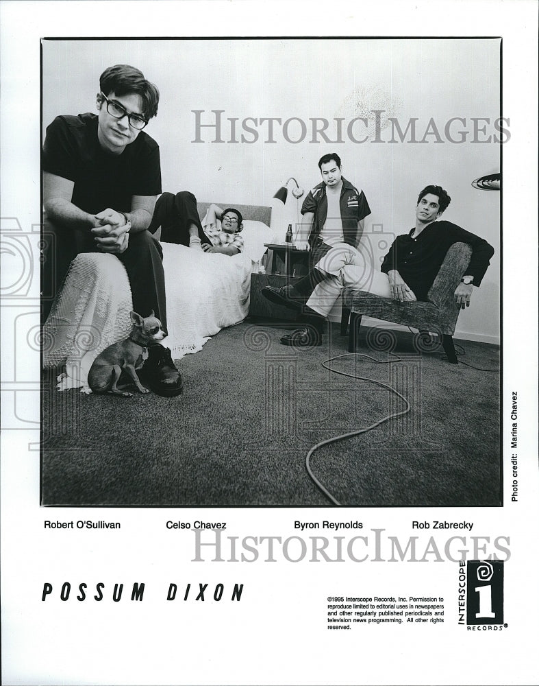 1995 Press Photo Robert Osullivan,Celso Chavez,Byron Reynolds from Possum Dixon - Historic Images