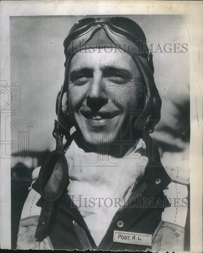 1943 Press Photo Capt Arthur Post Returns from Pearl Harbor - Historic Images