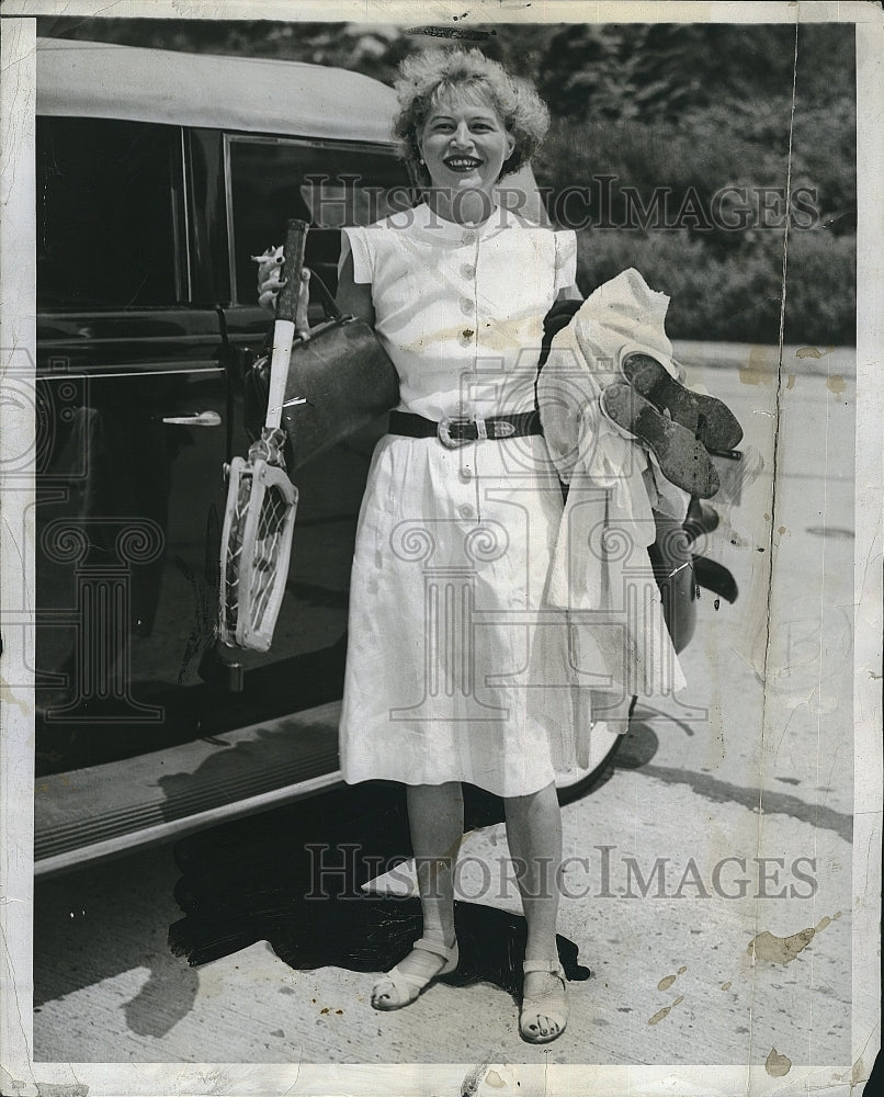 1939 Press Photo Famous Tennis Player Dorothy Haydel - Historic Images