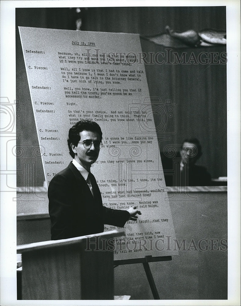 1991 Press Photo Prosecutor Paul Naggiotti - Historic Images