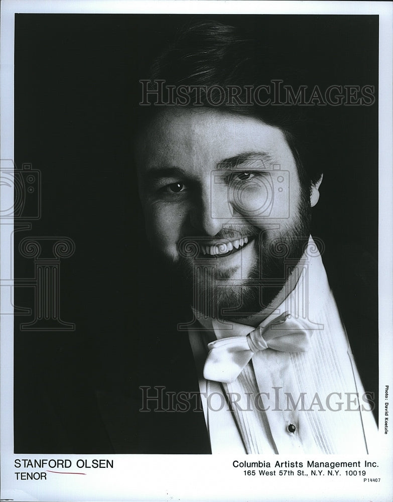 Press Photo Stanford Olsen, Tenor - Historic Images