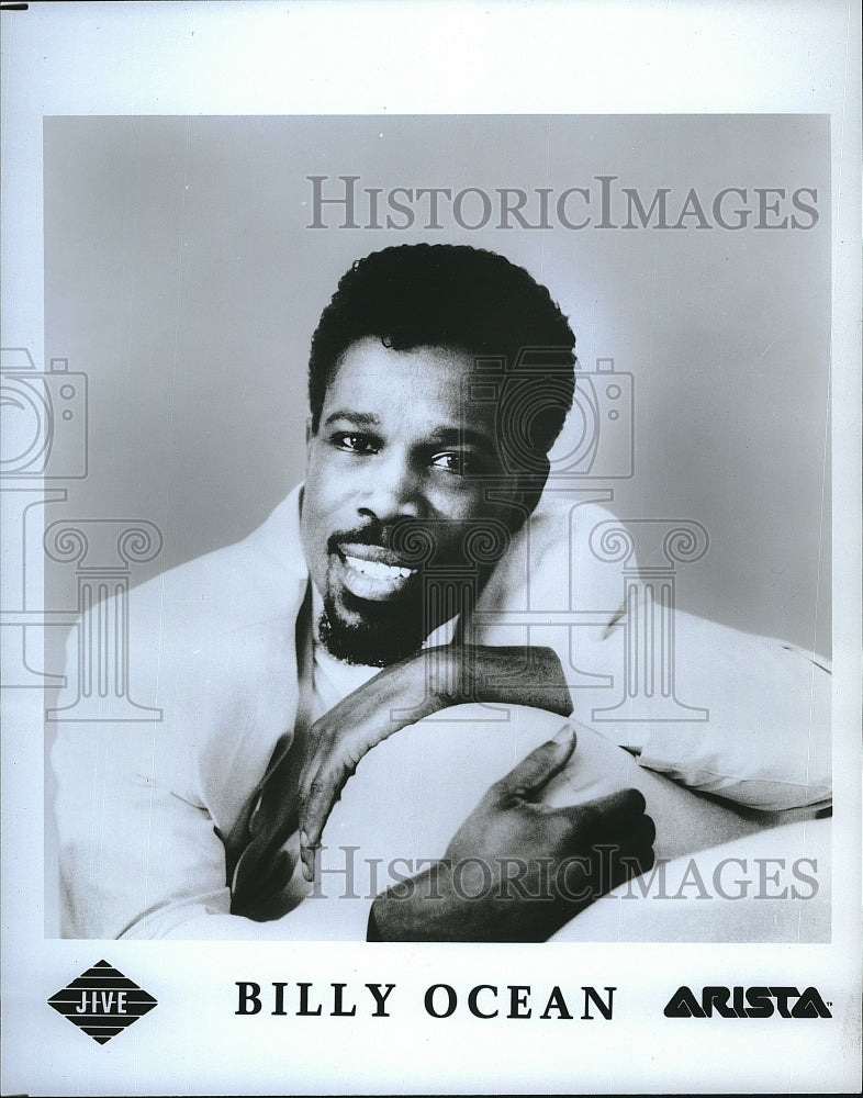 Press Photo Singer Billy Ocean - Historic Images