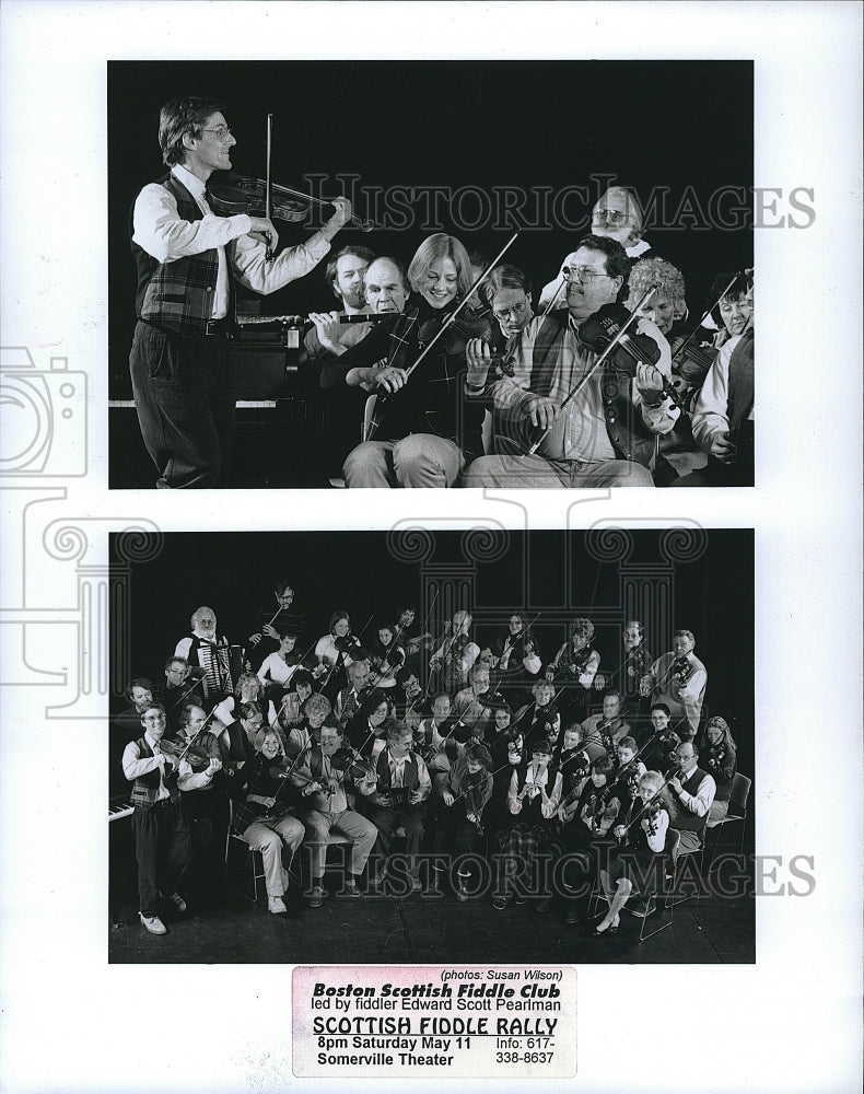 Press Photo Boston Scottish Fiddle Club, Scottish Fiddle Rally - Historic Images