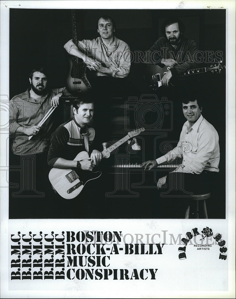 Press Photo Boston Rock-A-Billy Music Conspiracy - Historic Images