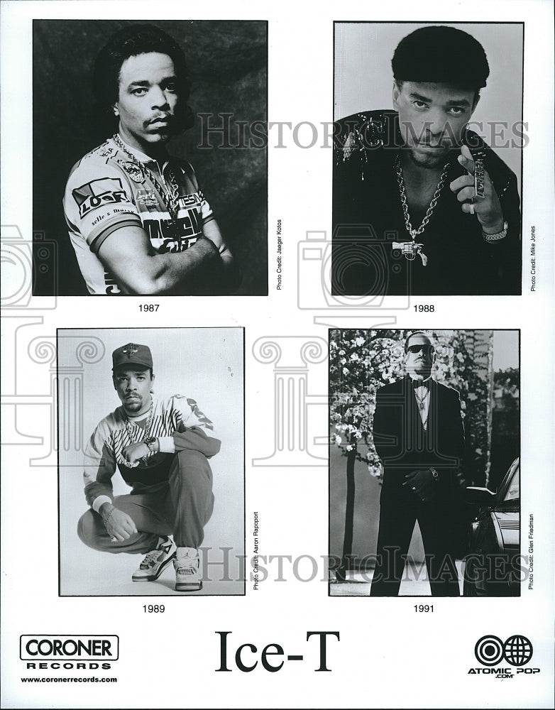 Press Photo Rapper Ice-T - Historic Images