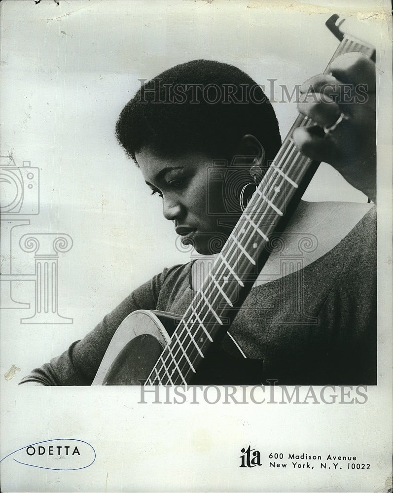 1970 Press Photo Odetta, American Folk music and Jazz blues singer. - Historic Images