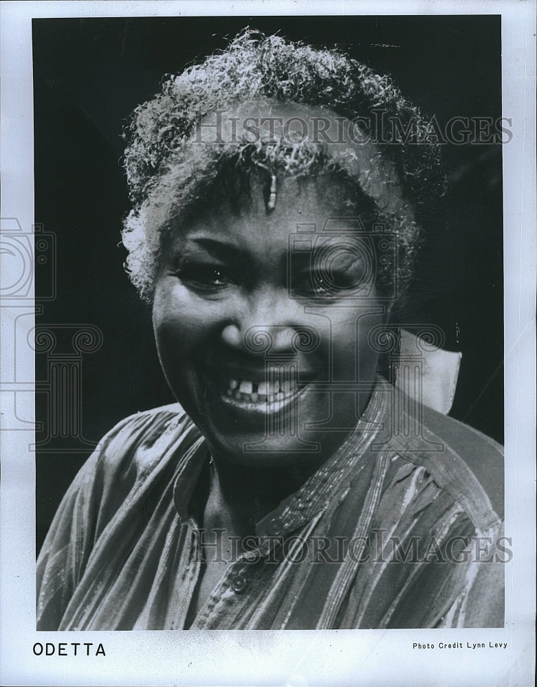 Press Photo Odetta, American Folk music and Jazz Blues singer and songwriter. - Historic Images