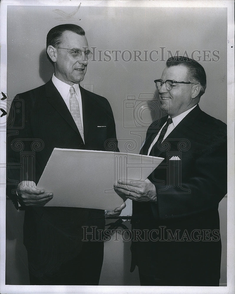 1963 Press Photo Dr Harold Ockenga &amp; Rev George McNeill at the annual Park St - Historic Images