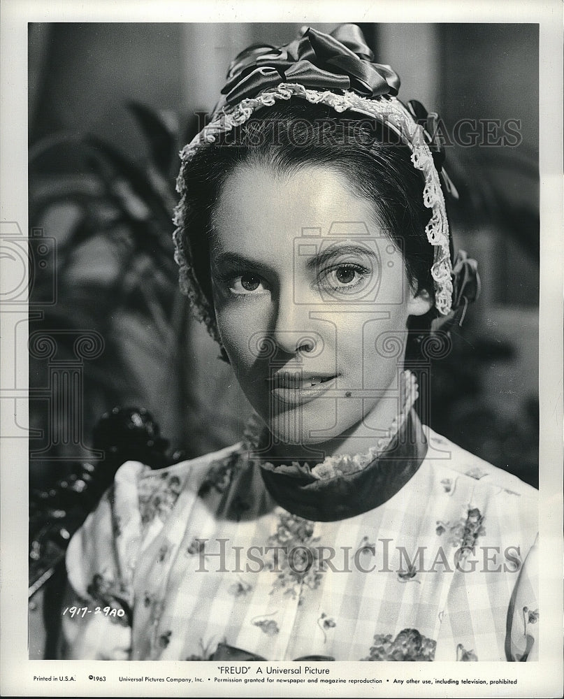 1963 Press Photo Susan Kohner starring in the film "Freud" - Historic Images