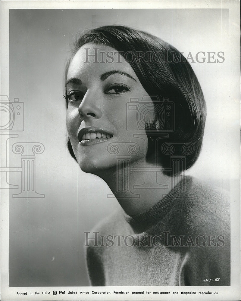 1961 Press Photo Susan Kohner starring in the film "By Love Possessed" - Historic Images