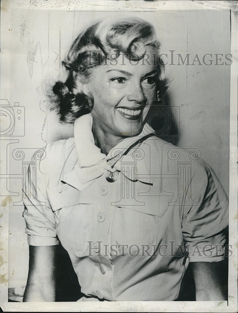 1954 Press Photo Actress Patricia Knight court battle with husband Cornel Wilde - Historic Images