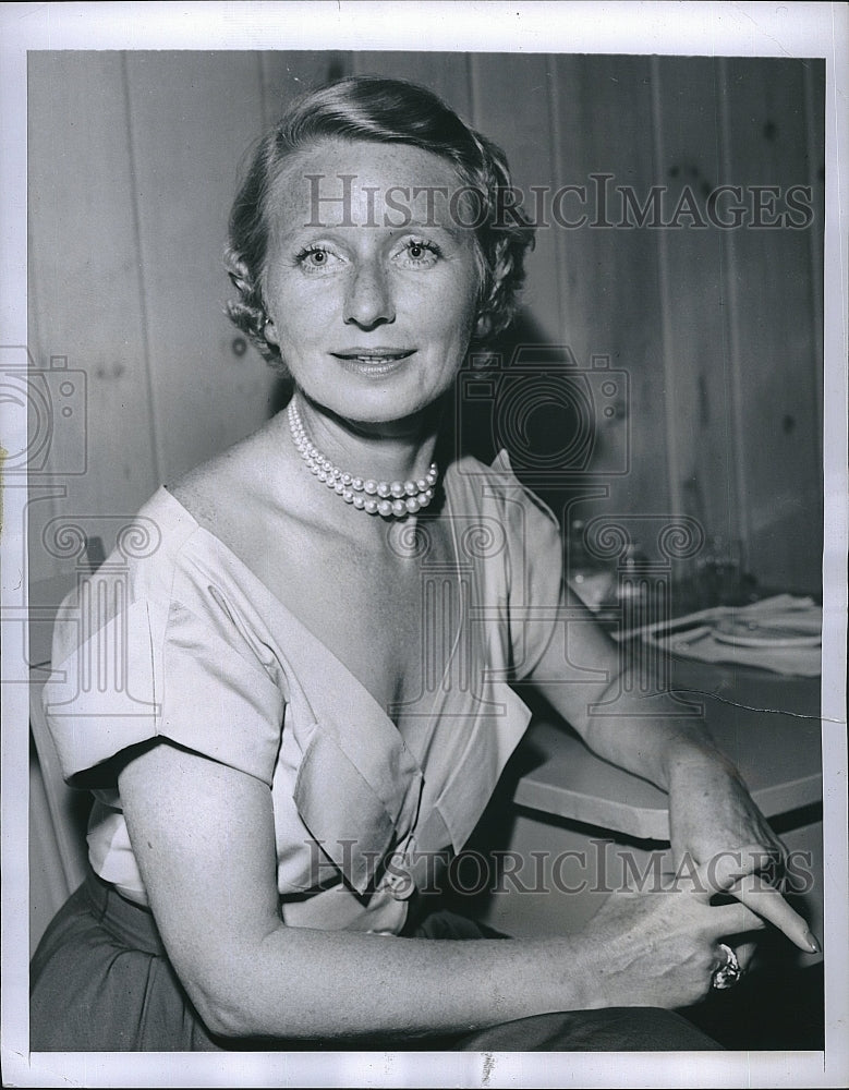 1950 Press Photo Mrs Vincent Impellitteri Wife Of New York Mayor - Historic Images