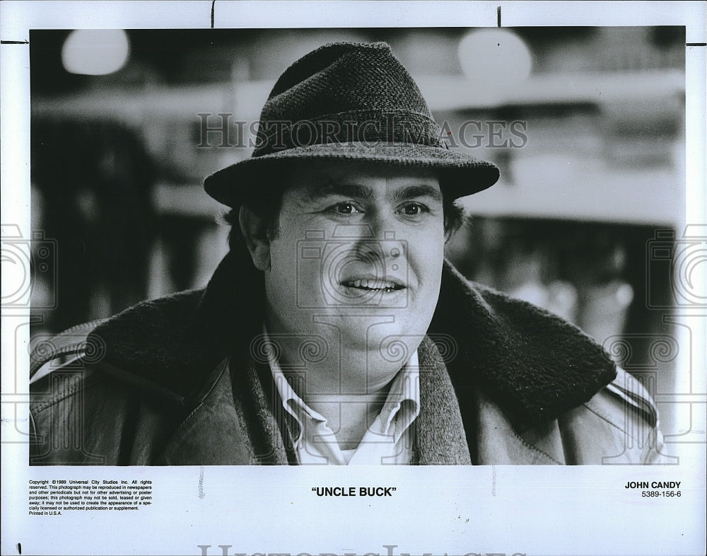 1989 Press Photo John Candy in &quot;Uncle Buck&quot; - Historic Images