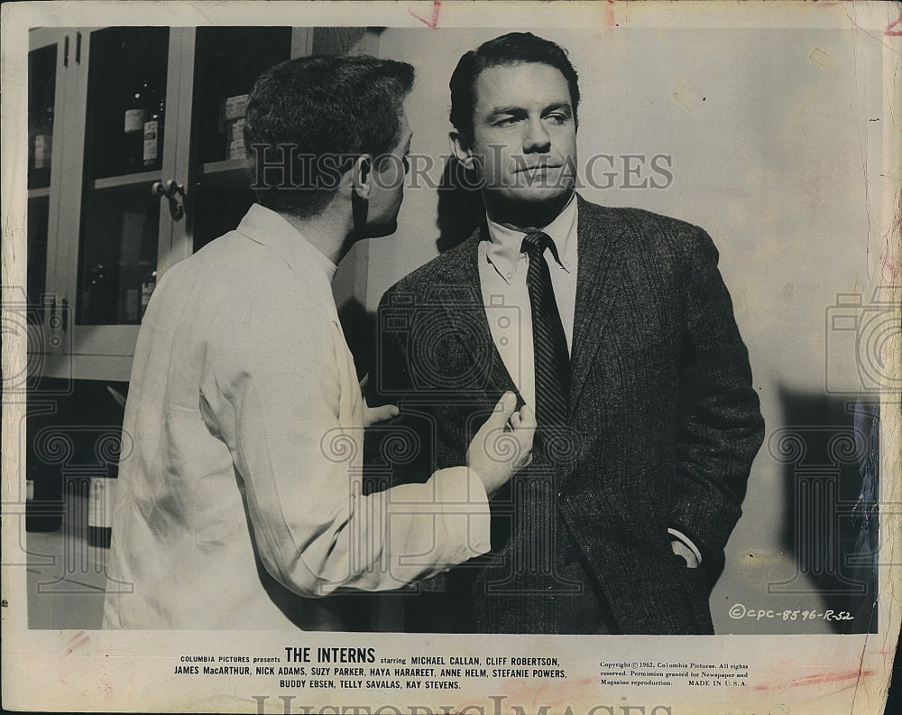 1962 Press Photo Cliff Robertson in &quot;The Interns&quot; - Historic Images