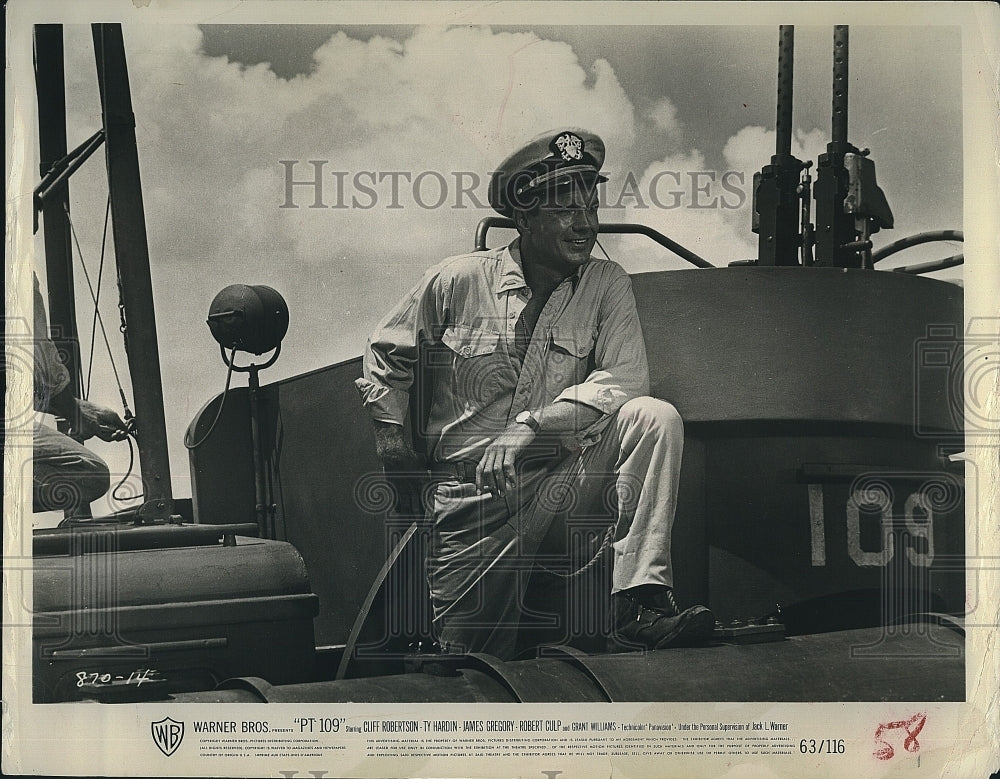 1963 Press Photo Cliff Robertson Actor in &quot;PT 109&quot; - Historic Images