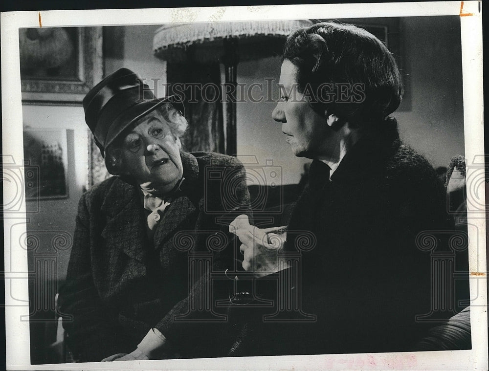 1972 Press Photo &quot;Murder at the Gallop&quot; Margaret Rutherford, Flora Robson - Historic Images