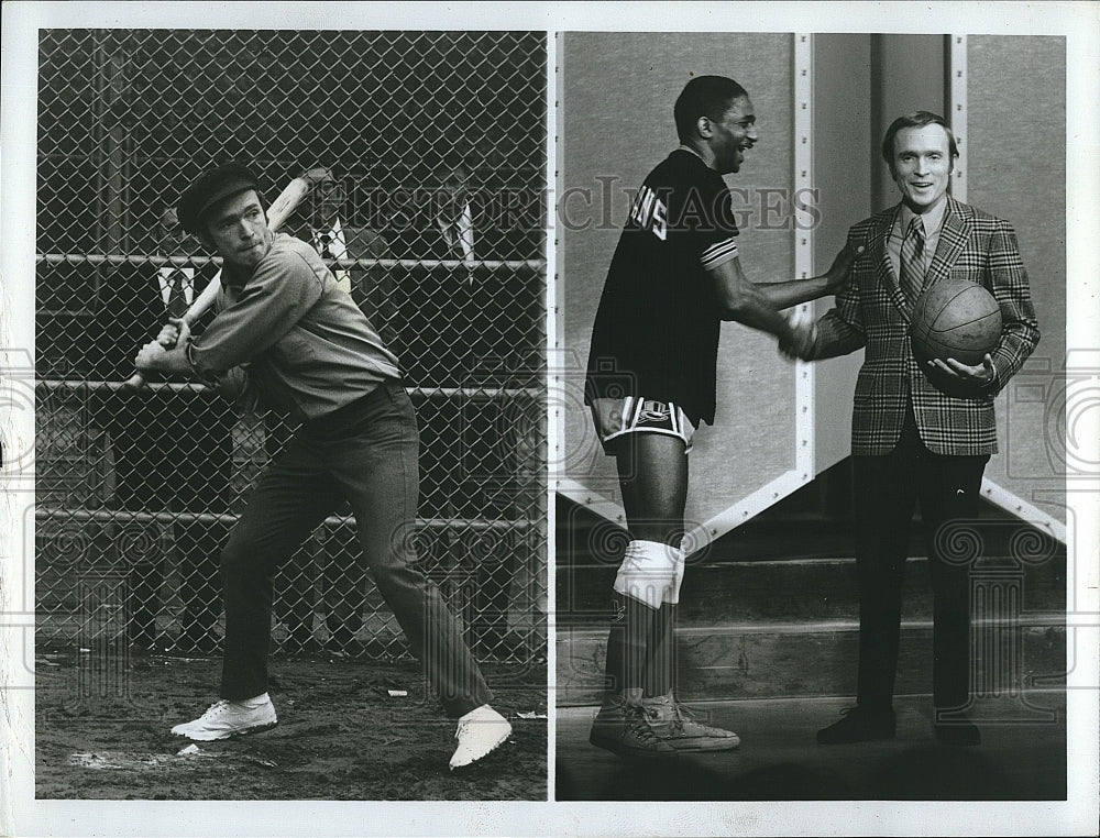 Press Photo Dick Cavett Hosts "The Dick Cavett Show" - Historic Images