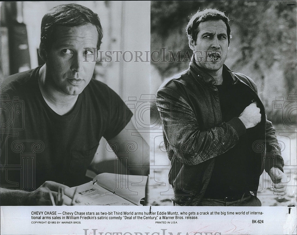 1983 Press Photo "Deal of the Century" starring Chevy Chase - Historic Images