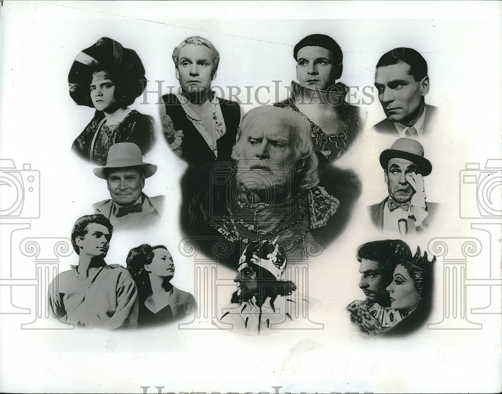 1986 Press Photo Laurence Olivier stars as King Lear (center) - Historic Images