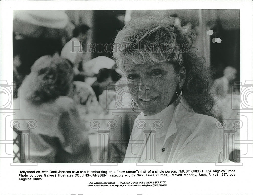 1987 Press Photo Dani Janssen - Historic Images