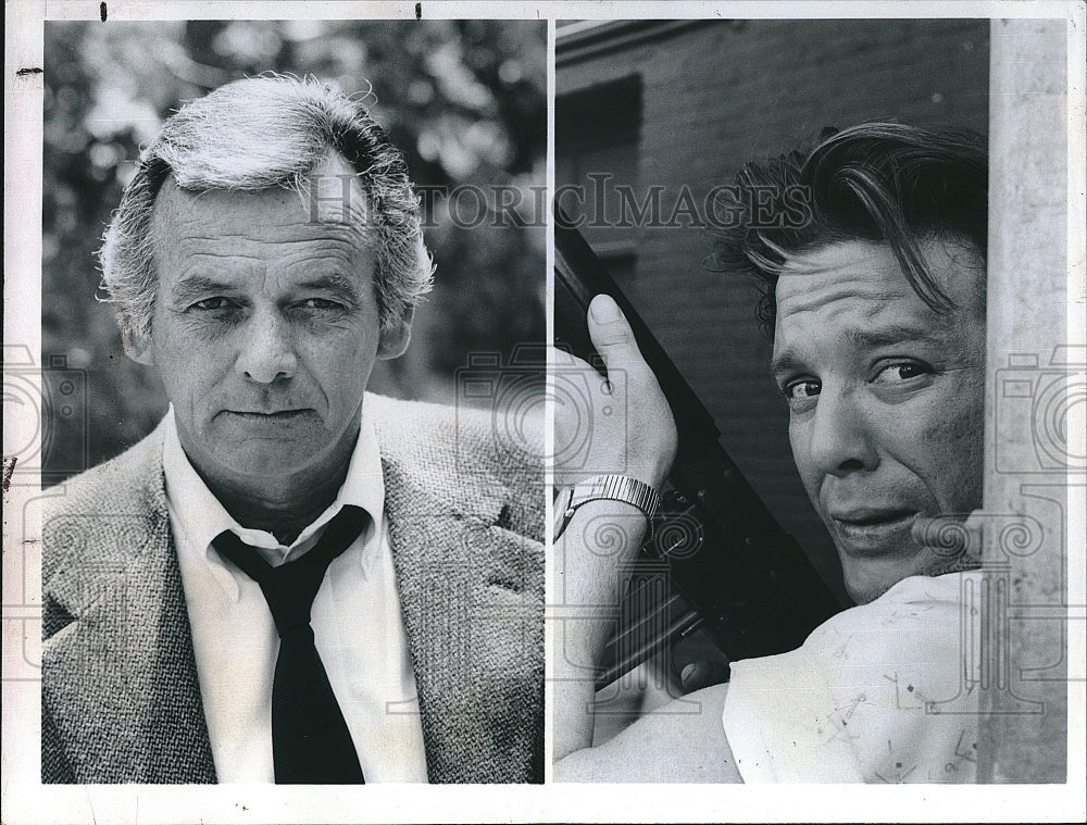 1981 Press Photo David Janssen Mickey Rourke City In Fear - Historic Images