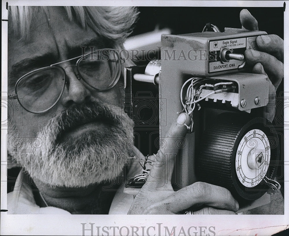 1980 Press Photo Don Gould, Chief of traffic operations for the city - Historic Images