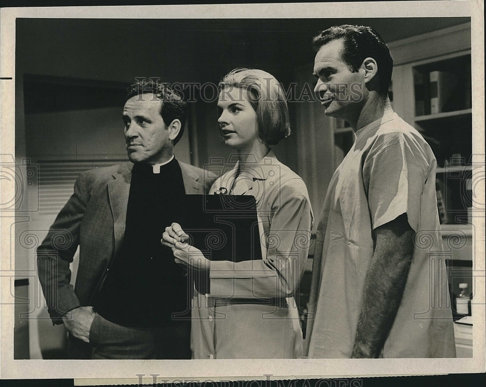 1964 Press Photo The Doctors Series Fred Scollay Ann Williams James Pritchett - Historic Images