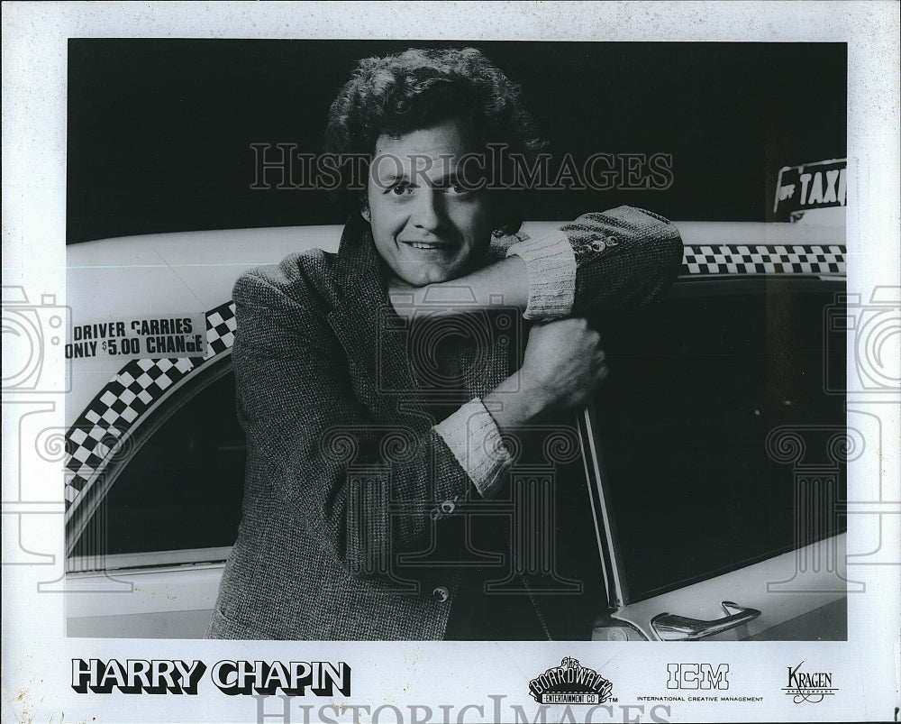 1990 Press Photo Singer and Songwriter Harry Chapin - Historic Images