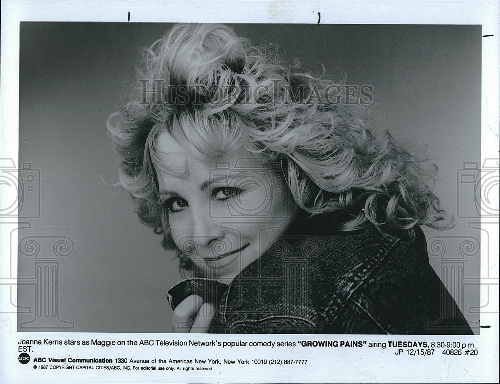 1987 Press Photo Joana Kerns stars as Maggie in ABC-TV &quot;Growing Pains&quot;. - Historic Images