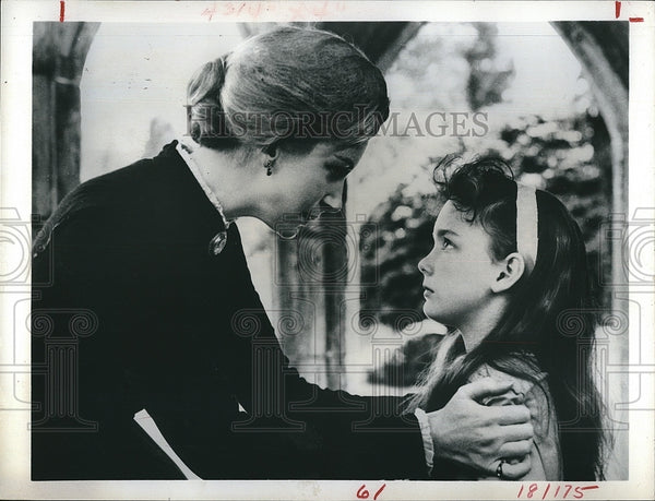 1970 Press Photo Deborah Kerr and Pamela Franklin in CBS-TV