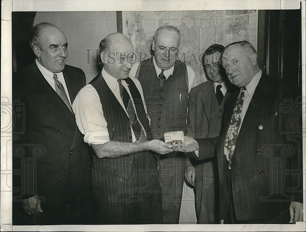 1958 Press Photo Harold Kern,Charlie Schmidt,James Murphy and Win Brooks - Historic Images