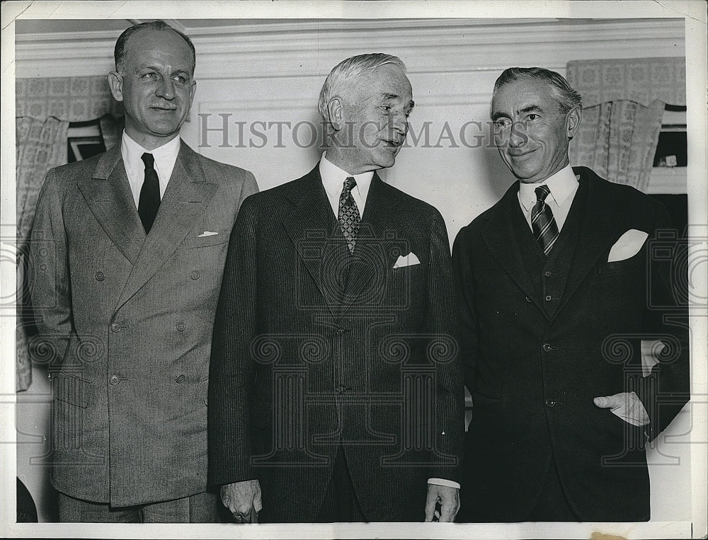 1936 Press Photo US deegates to Pan-Am conference,S Welles,C Hull,H Gibbon - Historic Images