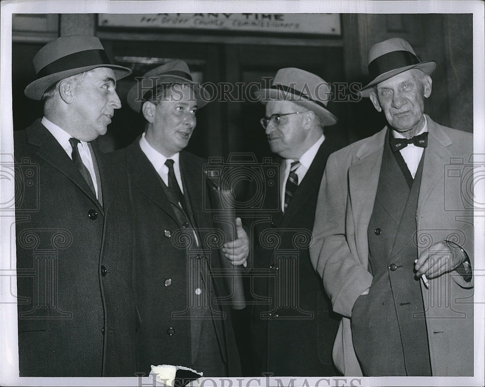 1959 Press Photo George Leary Paul Smith Joseph Colponetti Francis Juggans - Historic Images