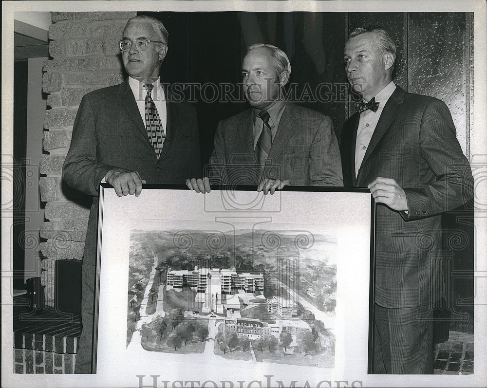 1971 Press Photo Wm Skerry,Dr Robert Mullins,John Blanchard - Historic Images