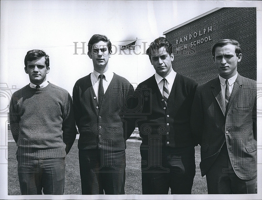 1968 Press Photo Wells Etcoff Maloof Conrad To Attend American Legion Boys State - Historic Images